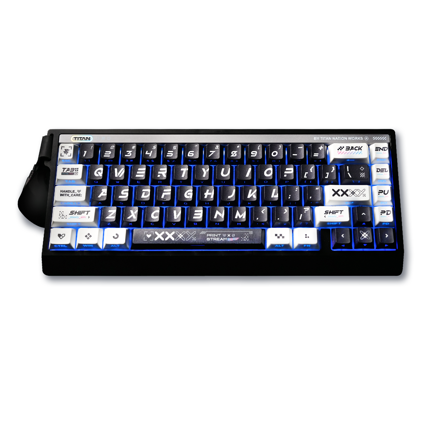 Prinstream Keyboard TITANNATION CS2 Black Printstream Keycaps 130-key original height PC t